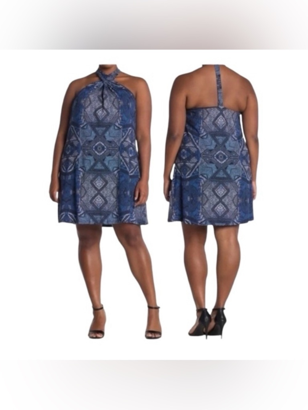 Tart Rumi Halter Neck Batik Diamond‎ Dress NWOT